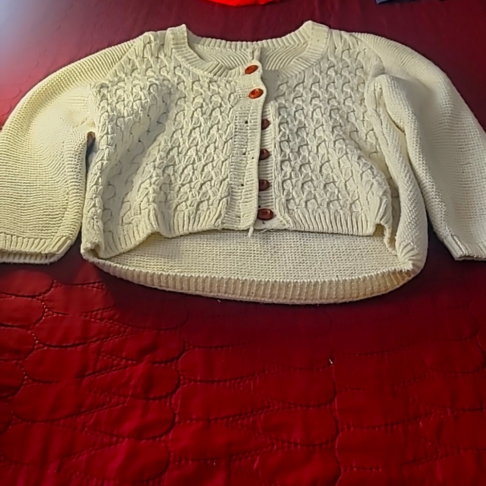Cream knit sweater
